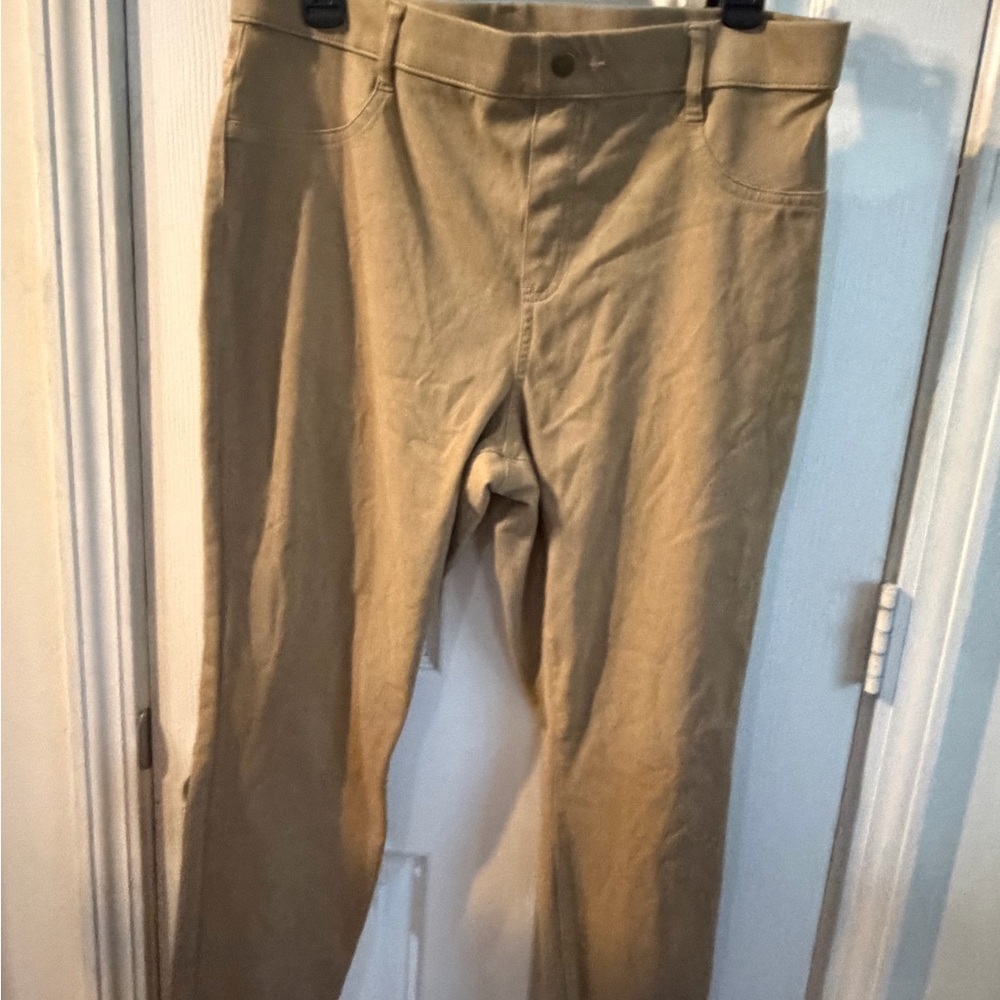 Time and Tru Tan Straight-Leg Pants